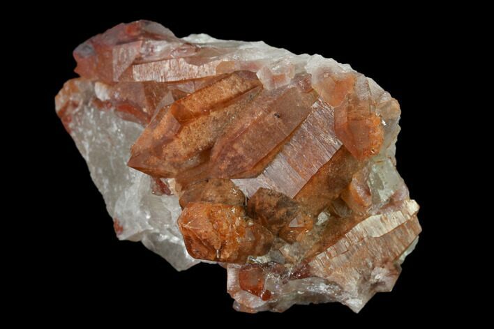 Natural, Red Quartz Crystal Cluster - Morocco #135692